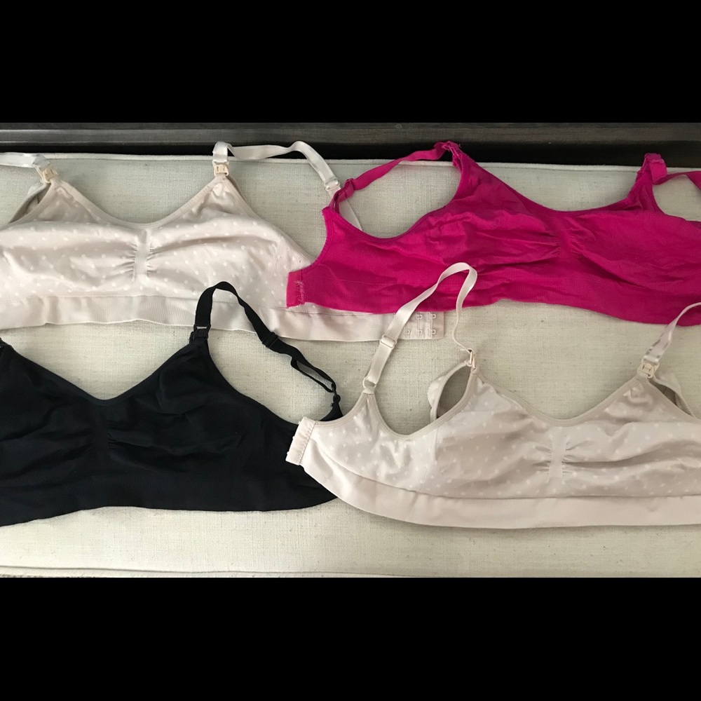 Bundle of 4 maternity/nursing bras 🤱🏻🤱🏻🤱🏻